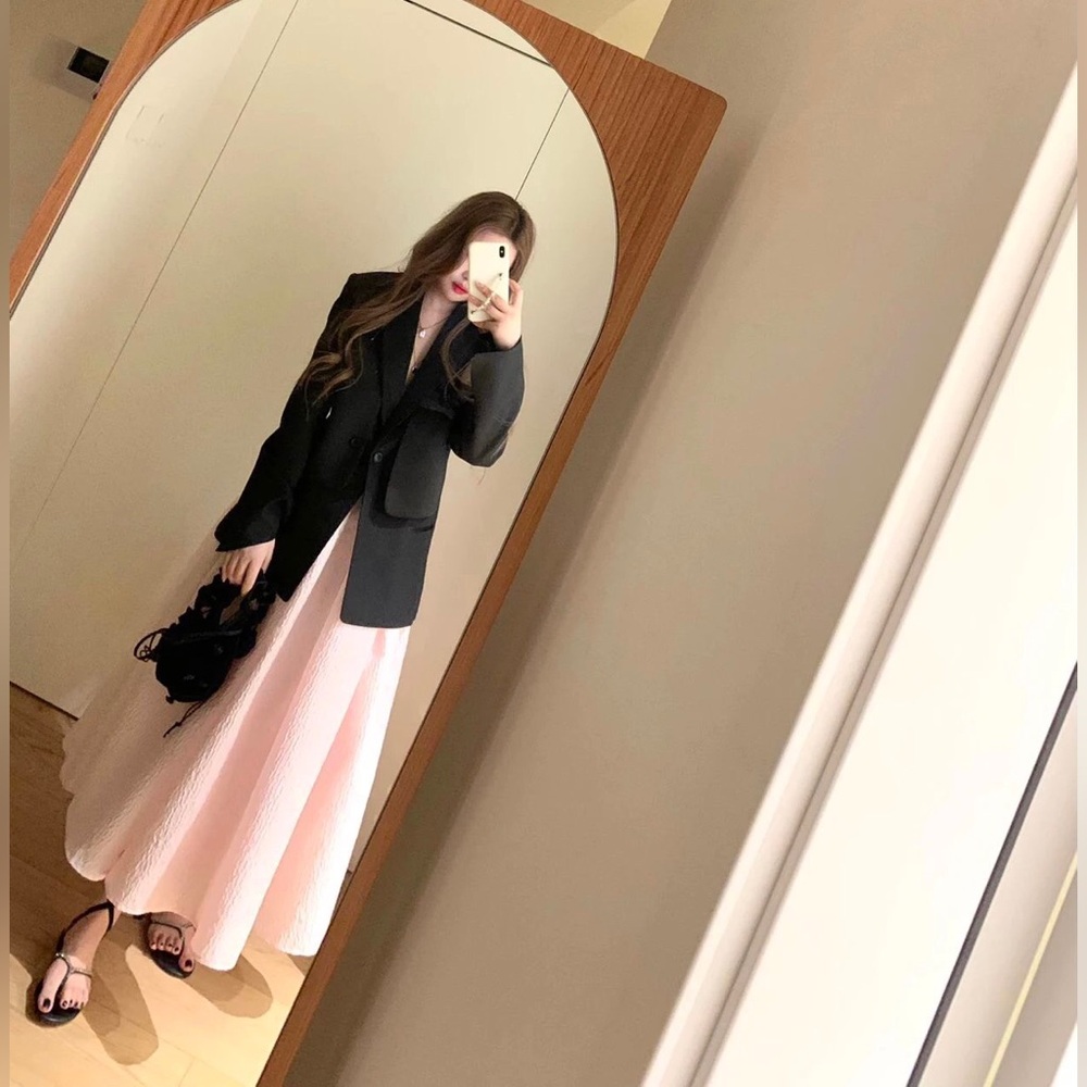 Designer Cut-Out Blazer ✨ Satin & Twill Paneling | Adjustable Waist | Backless